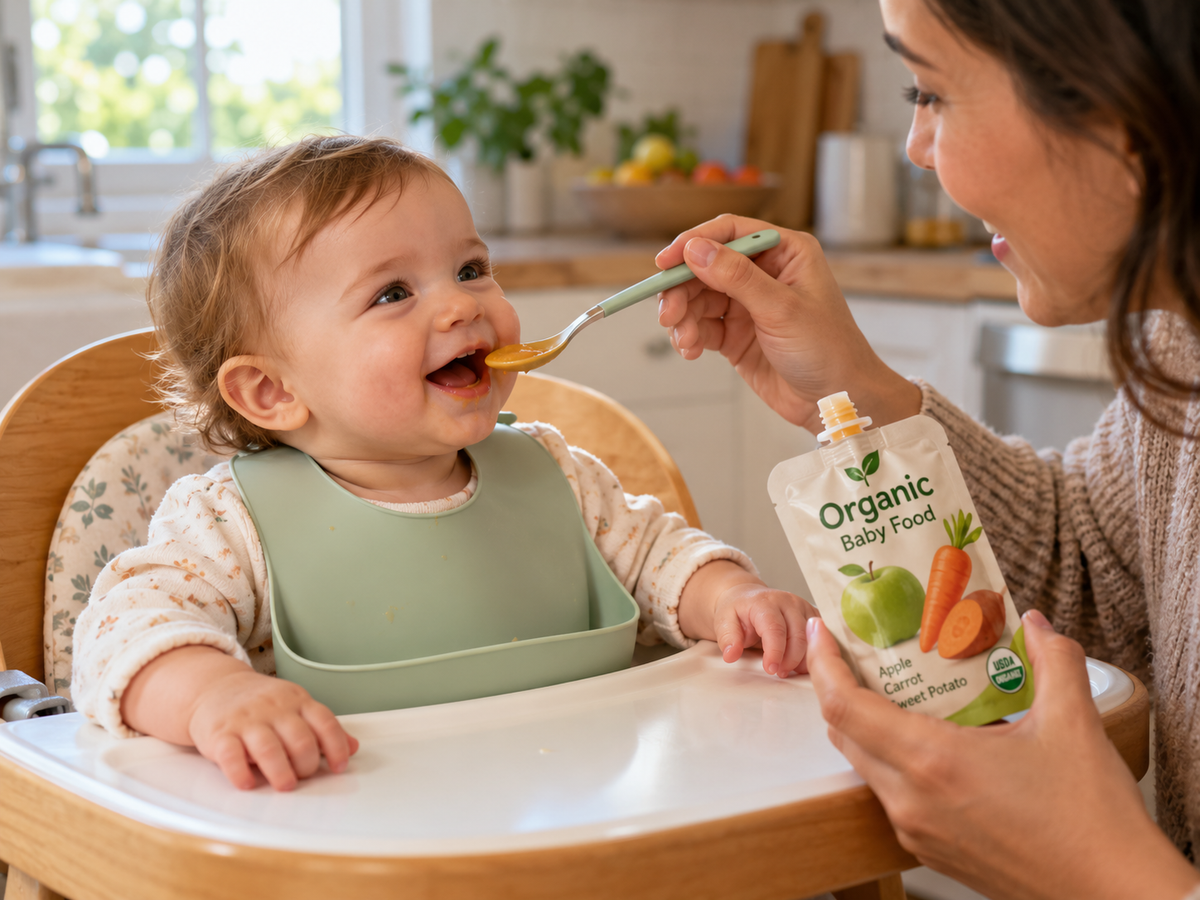 Before You Buy Organic Baby Food, Turn the Pouch Over
