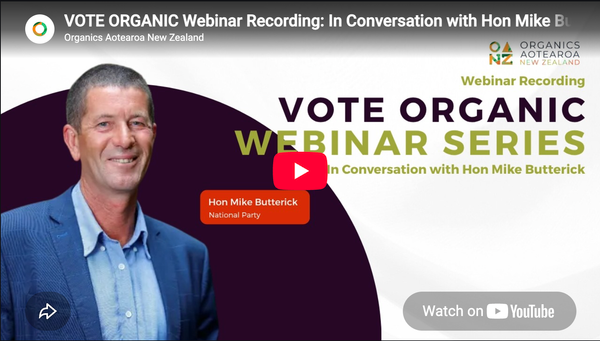 The World's Only Organics Minister on Why National Has No Organics Policy