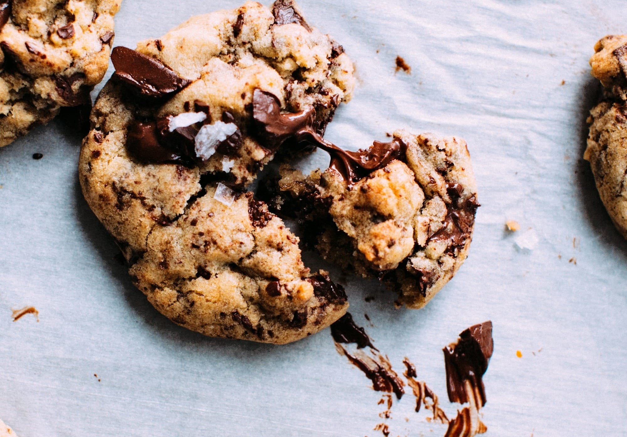 close-up photo of baked cookies