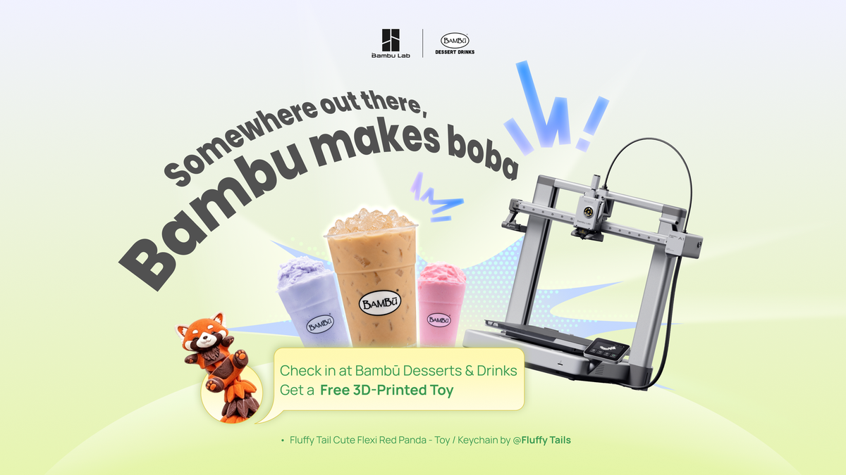 When 3D printing meets a sweet treat: Bambu Lab and Bambū Desserts & Drinks team up for a one of a kind collaboration