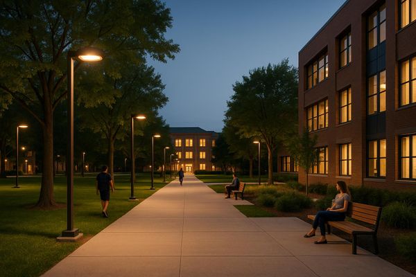 How to Design Outdoor Campus Lighting for Safety