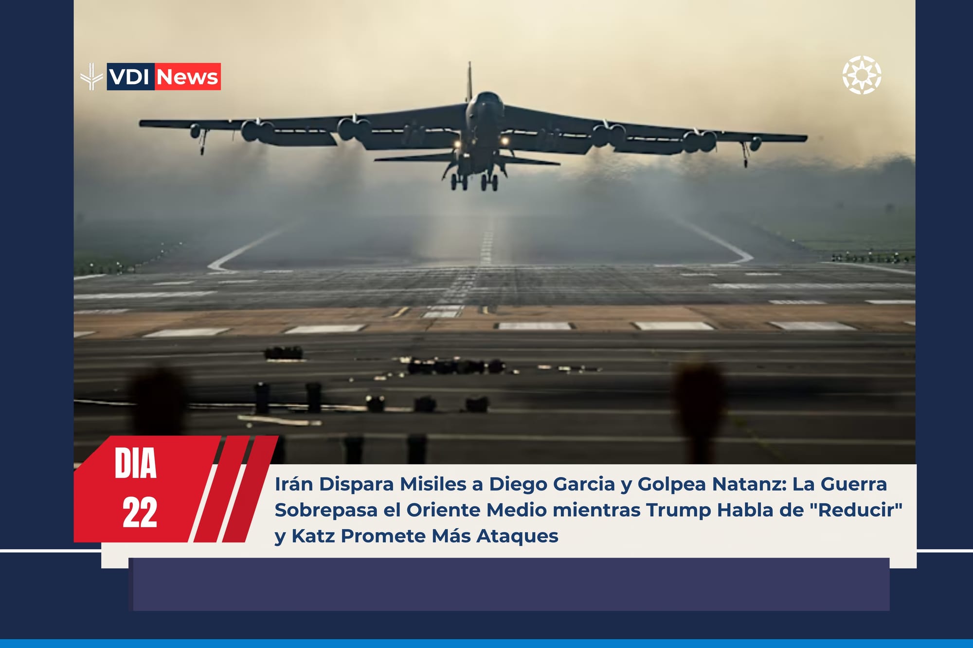 Irán Dispara Misiles a Diego Garcia y Golpea Natanz: La Guerra Sobrepasa el Oriente Medio mientras Trump Habla de "Reducir" y Katz Promete Más Ataques