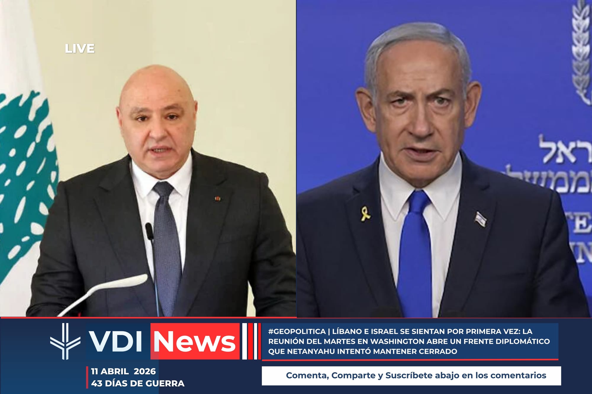 #GEOPOLITICA | LÍBANO E ISRAEL SE SIENTAN POR PRIMERA VEZ: LA REUNIÓN DEL MARTES EN WASHINGTON ABRE UN FRENTE DIPLOMÁTICO QUE NETANYAHU INTENTÓ MANTENER CERRADO