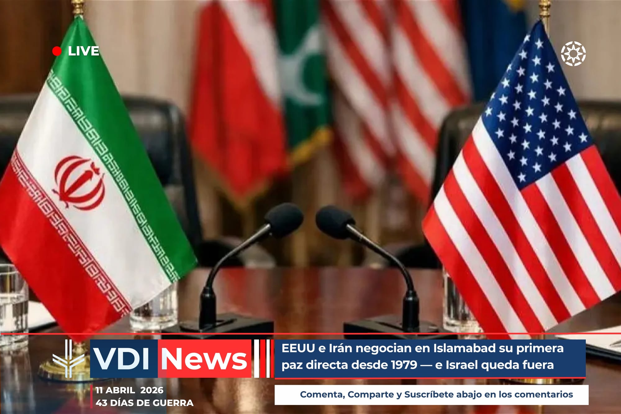 EEUU e Irán negocian en Islamabad su primera paz directa desde 1979 — e Israel queda fuera