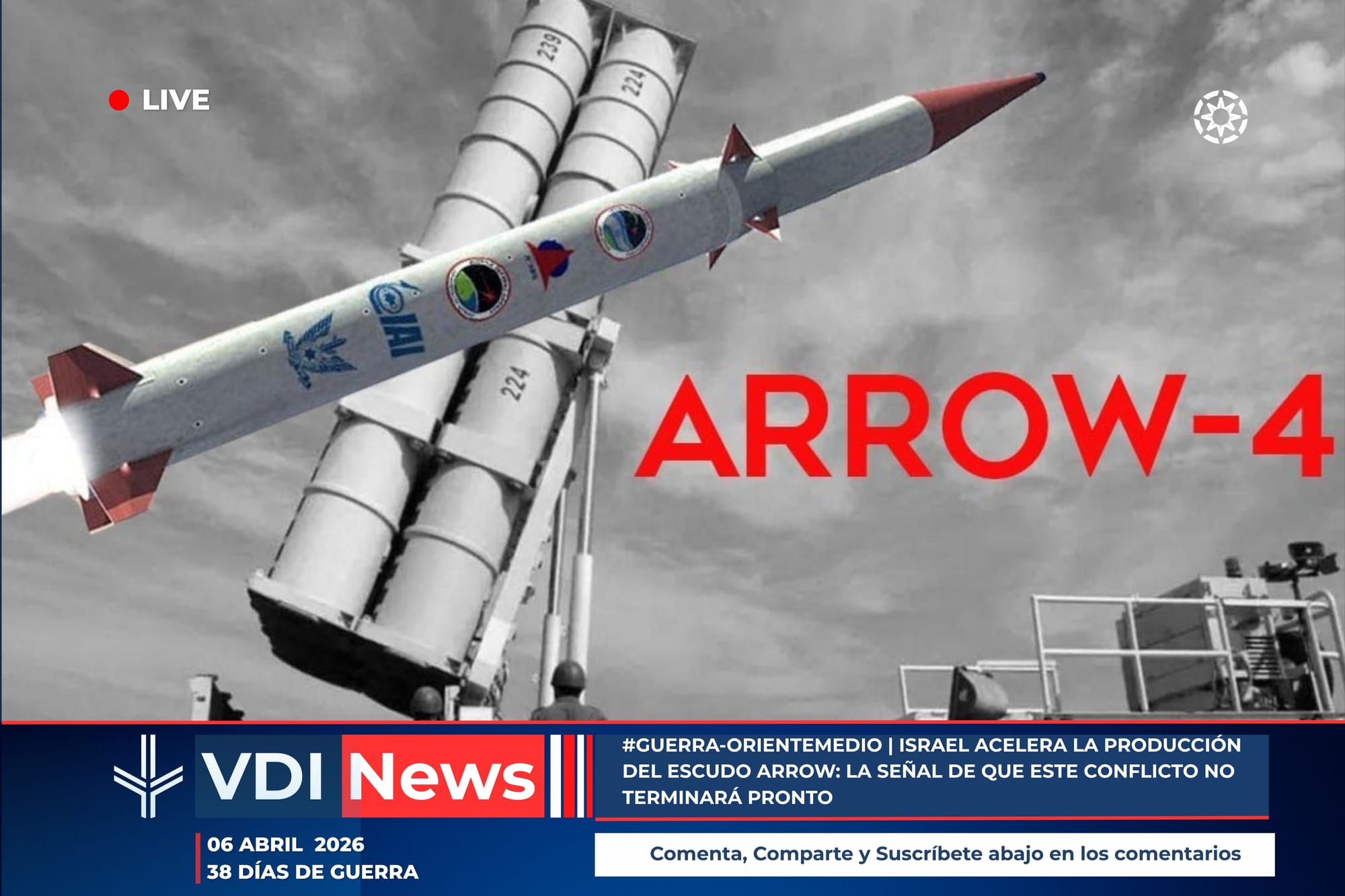 #GUERRA-ORIENTEMEDIO | ISRAEL ACELERA LA PRODUCCIÓN DEL ESCUDO ARROW: LA SEÑAL DE QUE ESTE CONFLICTO NO TERMINARÁ PRONTO