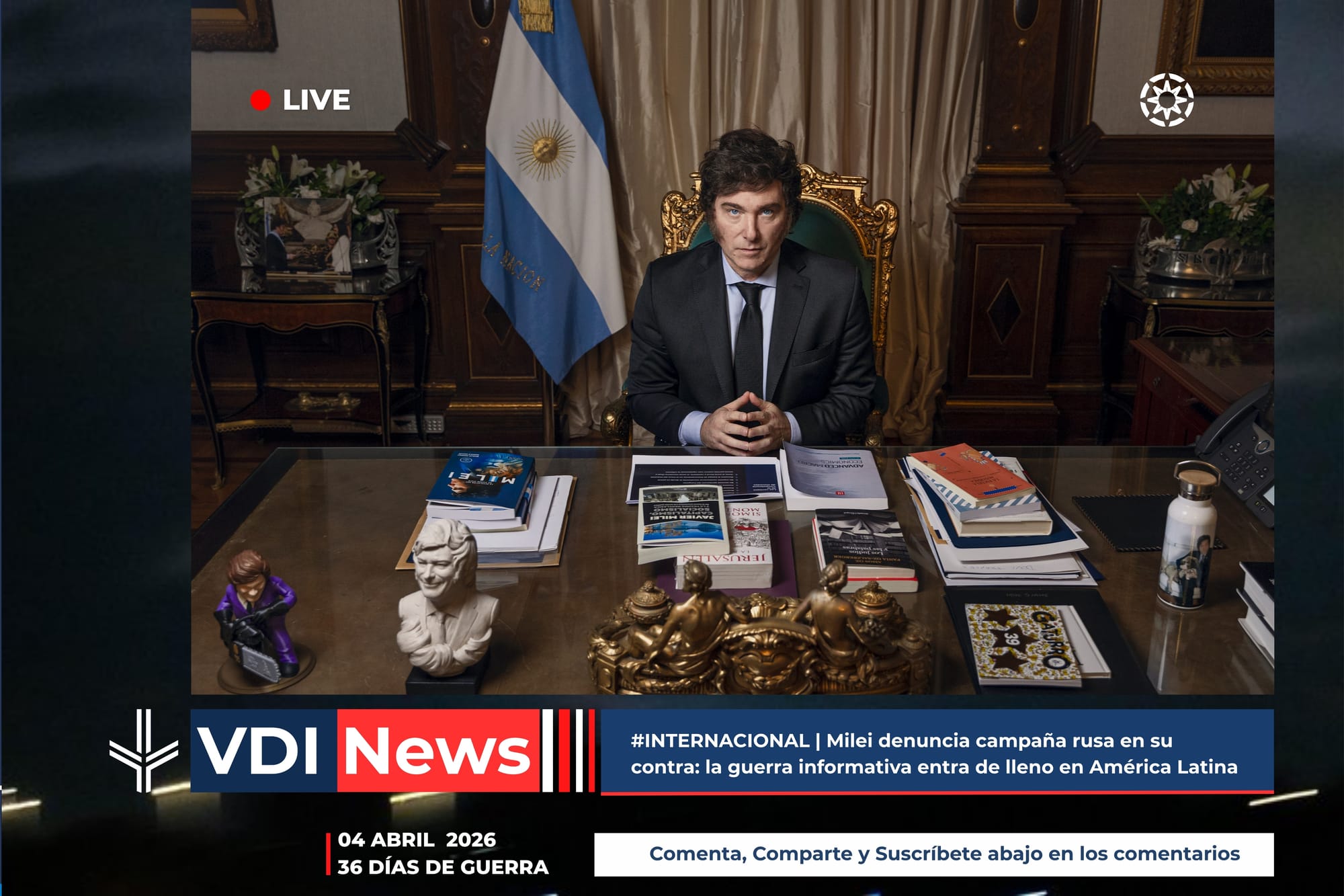 #INTERNACIONAL | Milei denuncia campaña rusa en su contra: la guerra informativa entra de lleno en América Latina