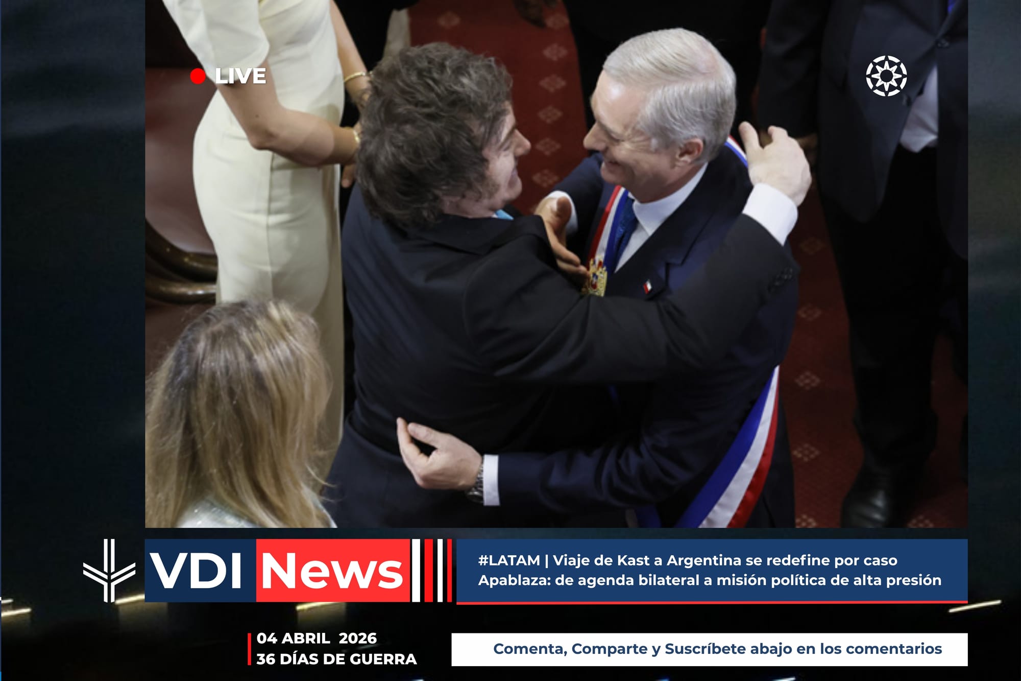 #LATAM | Viaje de Kast a Argentina se redefine por caso Apablaza: de agenda bilateral a misión política de alta presión