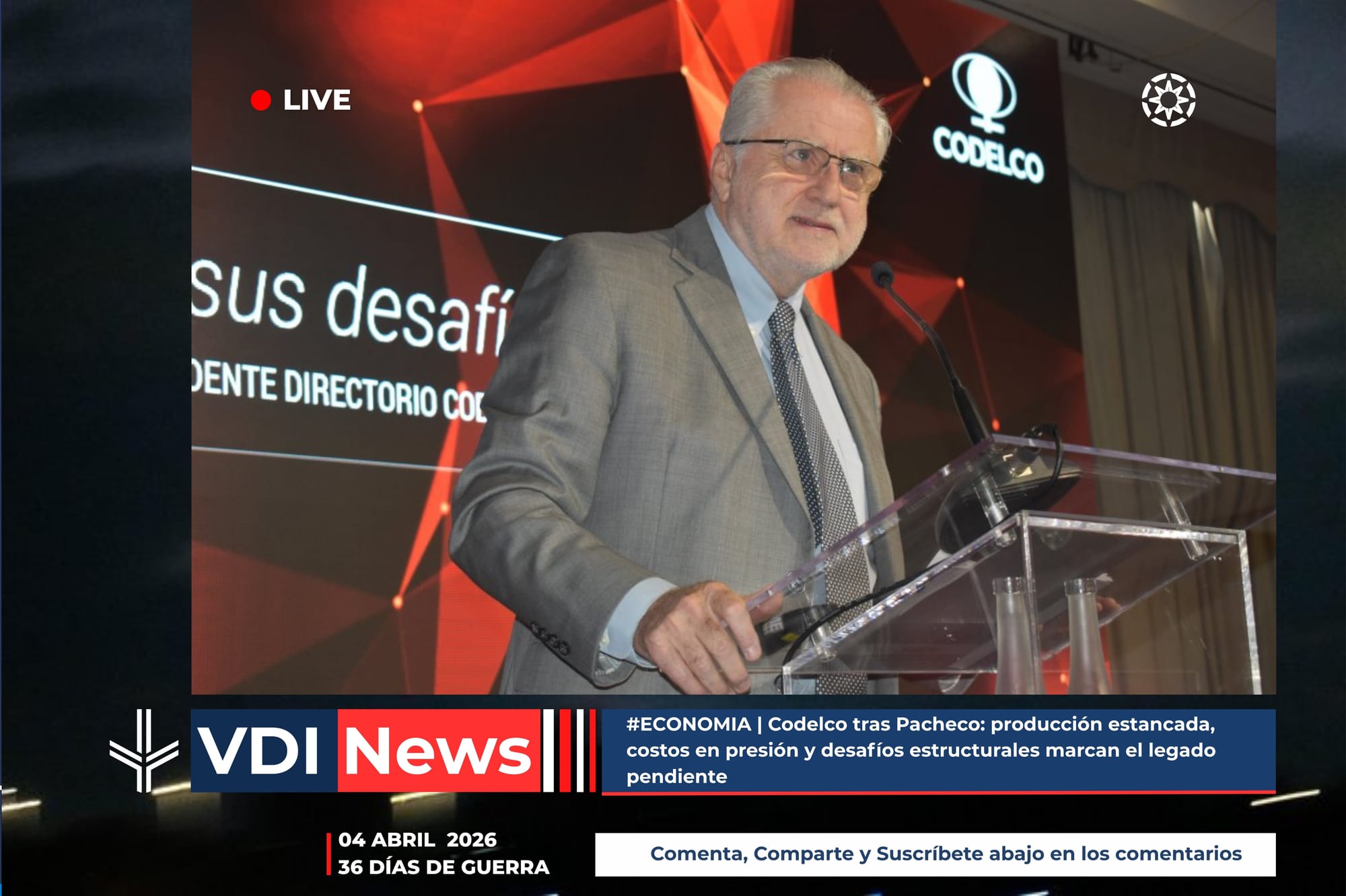 #ECONOMIA | Codelco tras Pacheco: producción estancada, costos en presión y desafíos estructurales marcan el legado pendiente