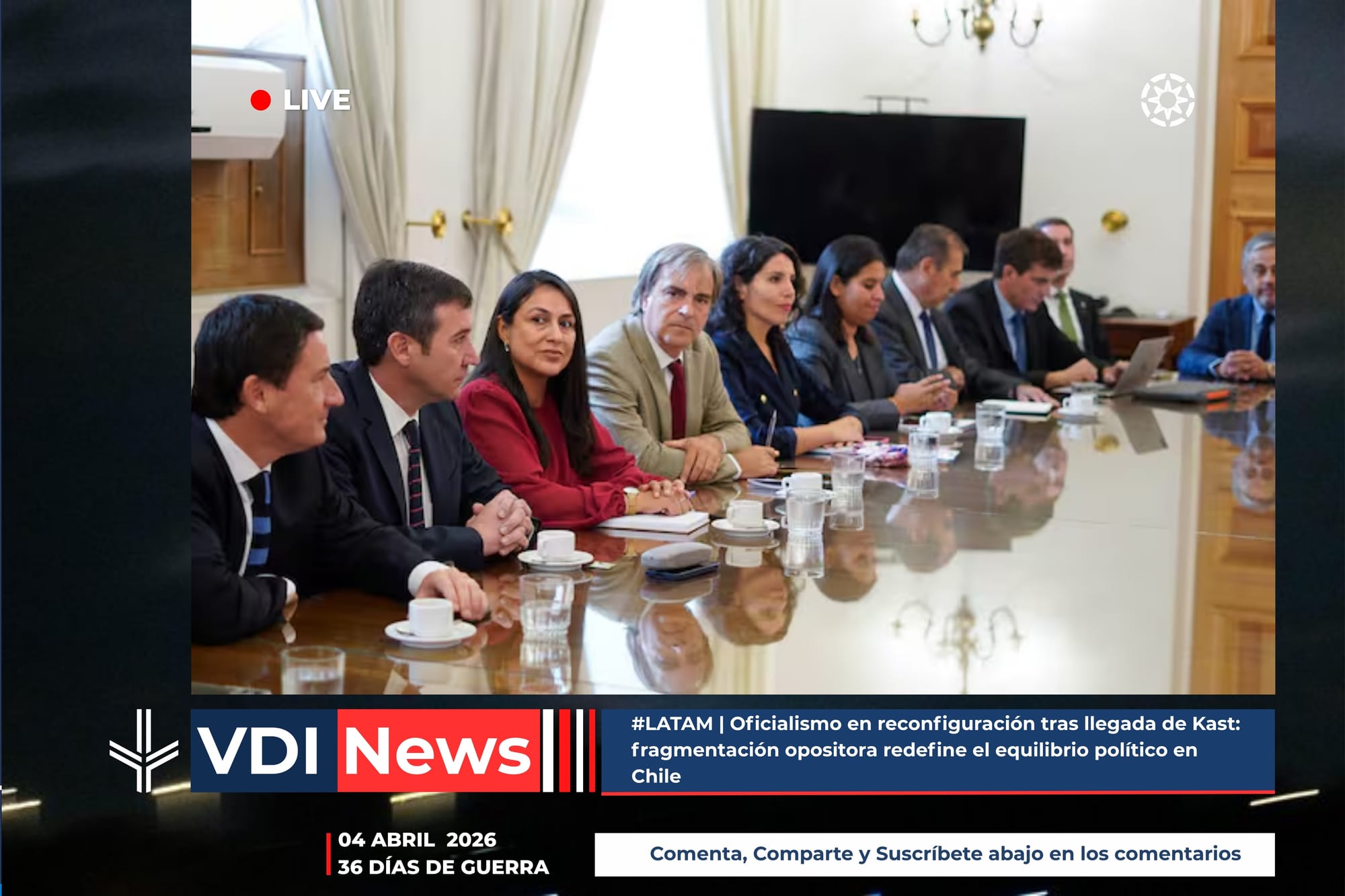 #LATAM | Oficialismo en reconfiguración tras llegada de Kast: fragmentación opositora redefine el equilibrio político en Chile