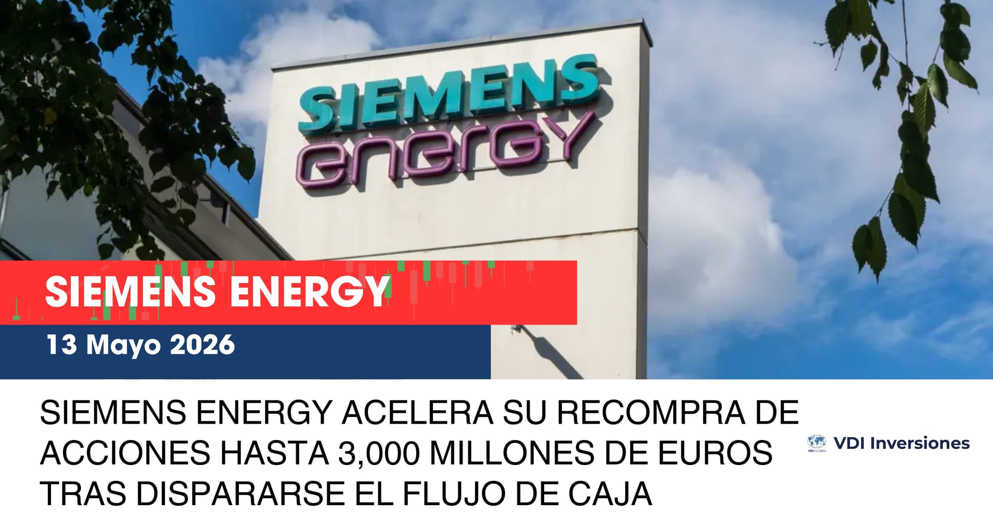 SIEMENS ENERGY ACELERA SU RECOMPRA DE ACCIONES HASTA 3,000 MILLONES DE EUROS TRAS DISPARARSE EL FLUJO DE CAJA