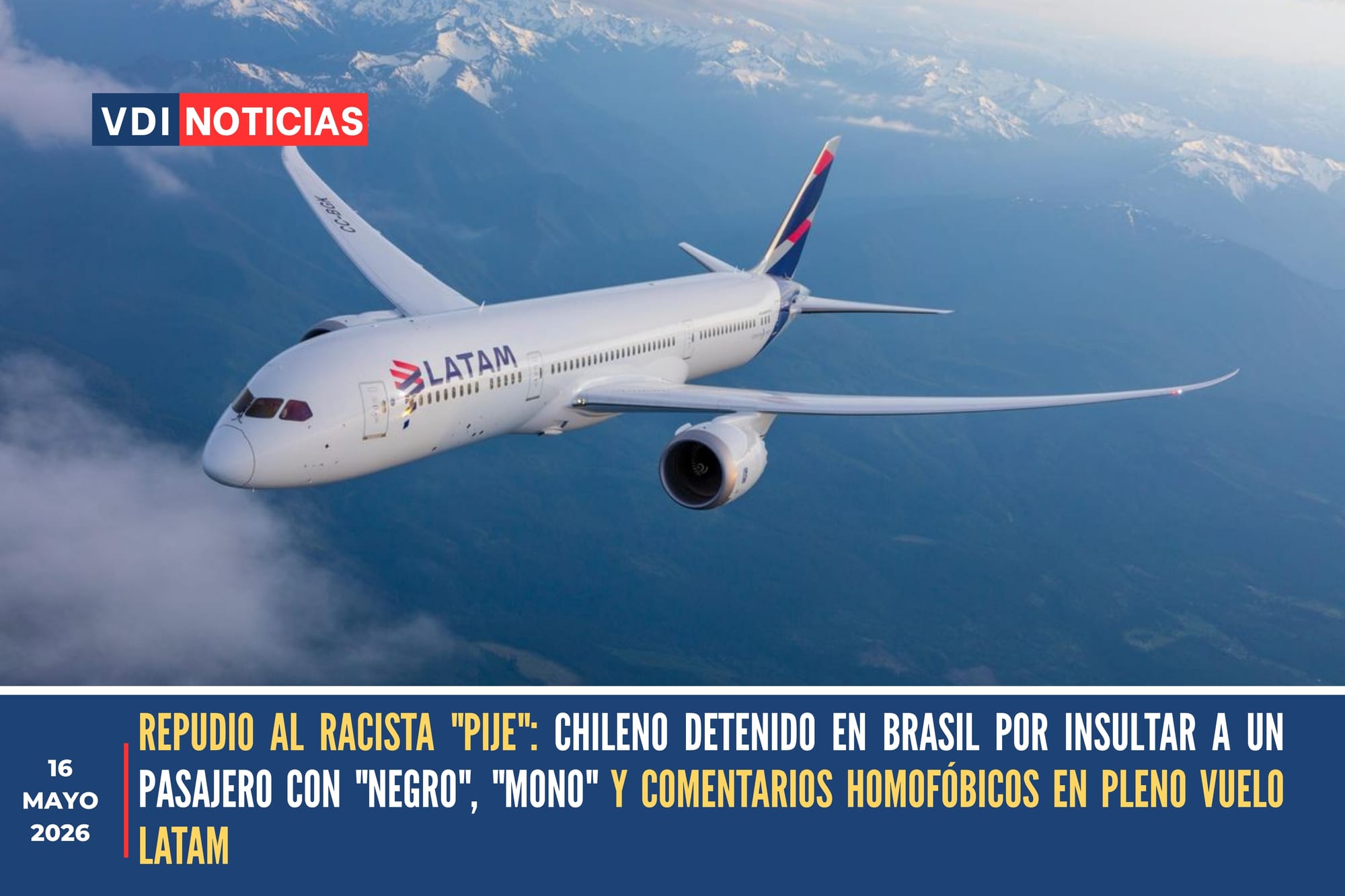 REPUDIO AL RACISTA "PIJE": CHILENO DETENIDO EN BRASIL POR INSULTOS RACISTAS Y HOMOFÓBICOS EN PLENO VUELO — EL #INCIDENTERACIAL QUE NOS OBLIGA A MIRARNOS AL ESPEJO