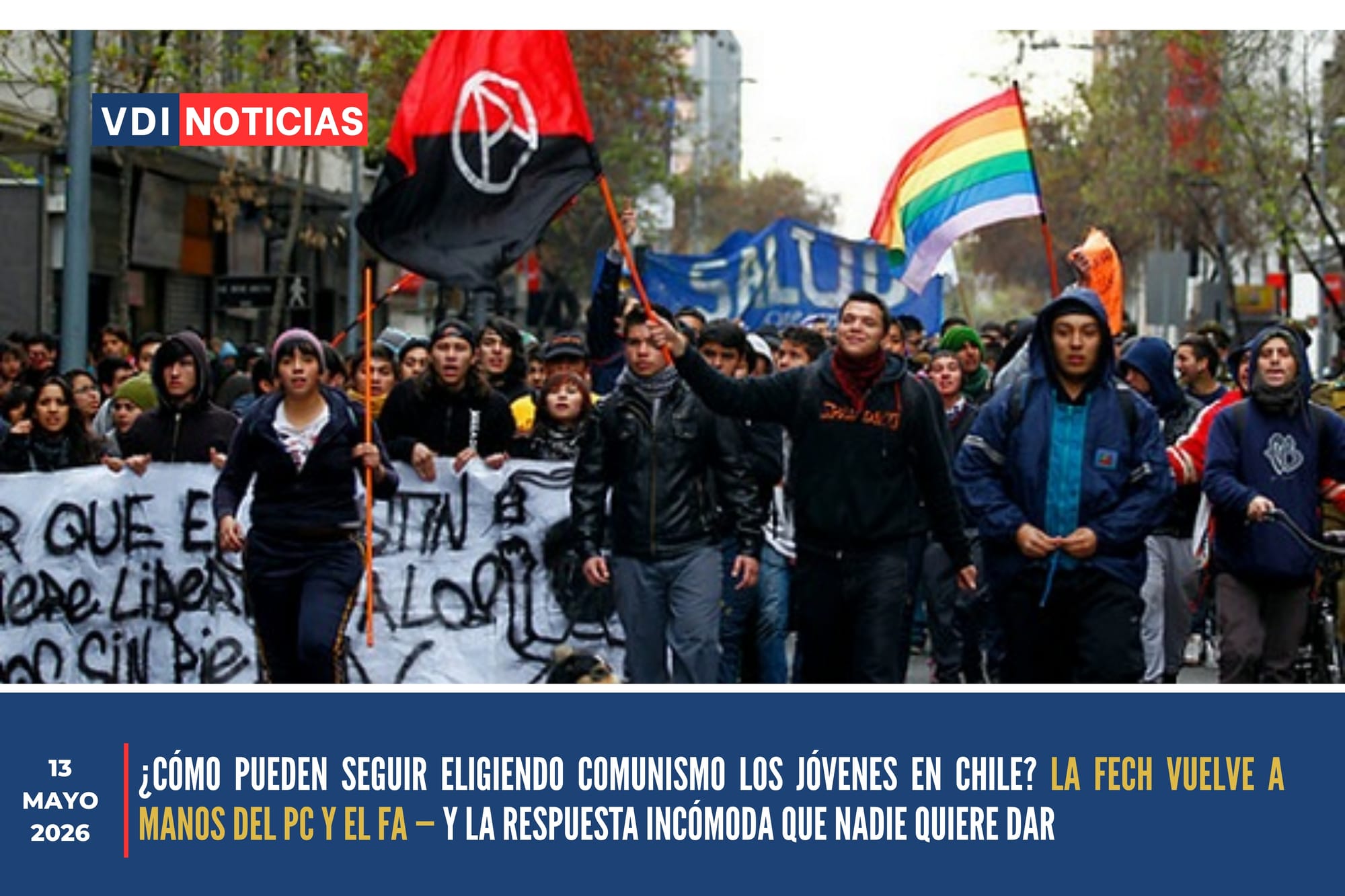 ¿CÓMO PUEDEN SEGUIR ELIGIENDO COMUNISMO LOS JÓVENES EN CHILE? LA FECH VUELVE A MANOS DEL PC Y EL FA — Y LA RESPUESTA INCÓMODA QUE NADIE QUIERE DAR