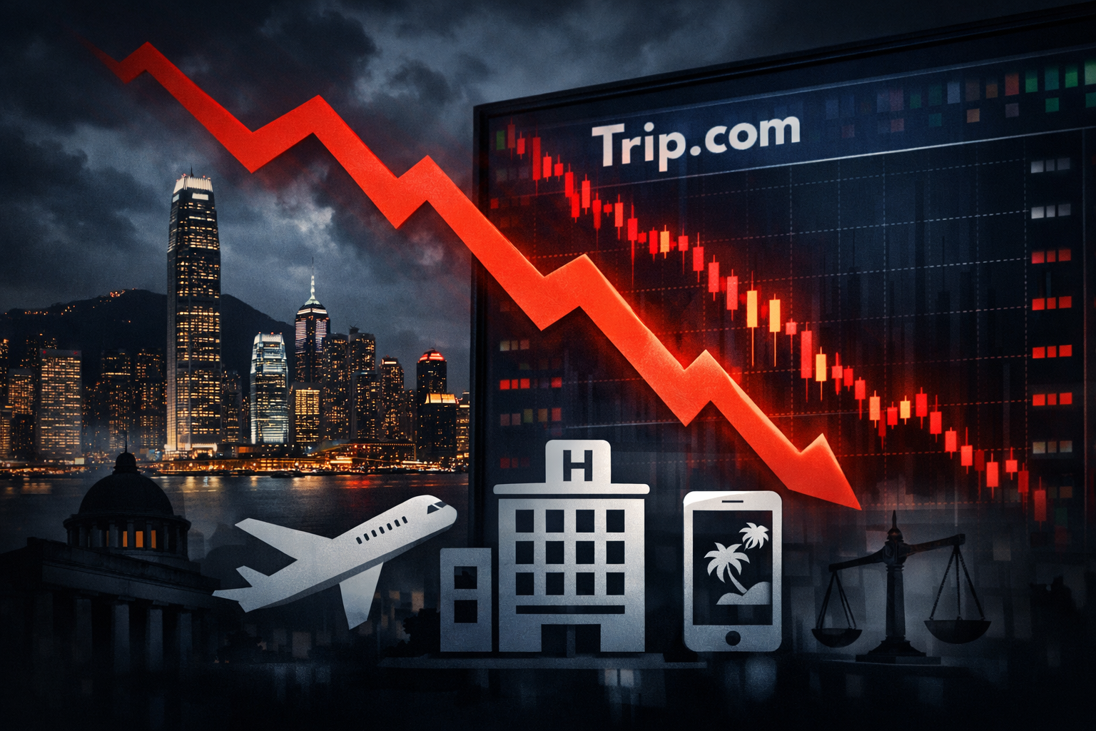 TRIP.COM — CAE 12% POR REGULACIÓN CHINA