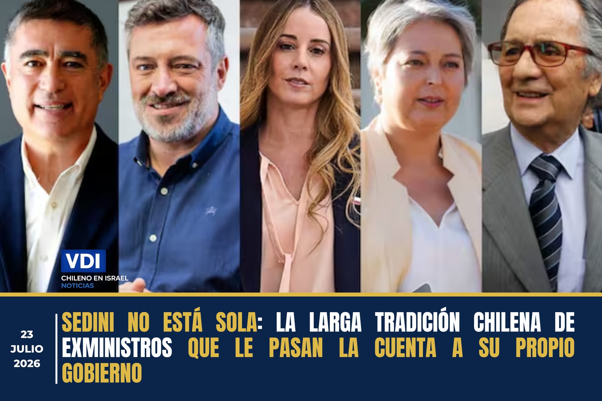 SEDINI NO ESTÁ SOLA: LA LARGA TRADICIÓN CHILENA DE EXMINISTROS QUE LE PASAN LA CUENTA A SU PROPIO GOBIERNO