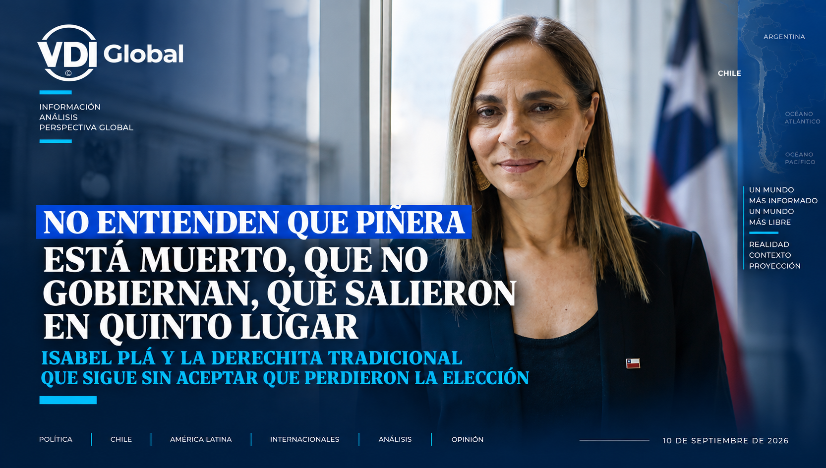NO ENTIENDEN QUE PIÑERA ESTÁ MUERTO, QUE NO GOBIERNAN, QUE SALIERON EN QUINTO LUGAR: ISABEL PLÁ Y LA DERECHITA TRADICIONAL QUE SIGUE SIN ACEPTAR QUE PERDIERON LA ELECCIÓN