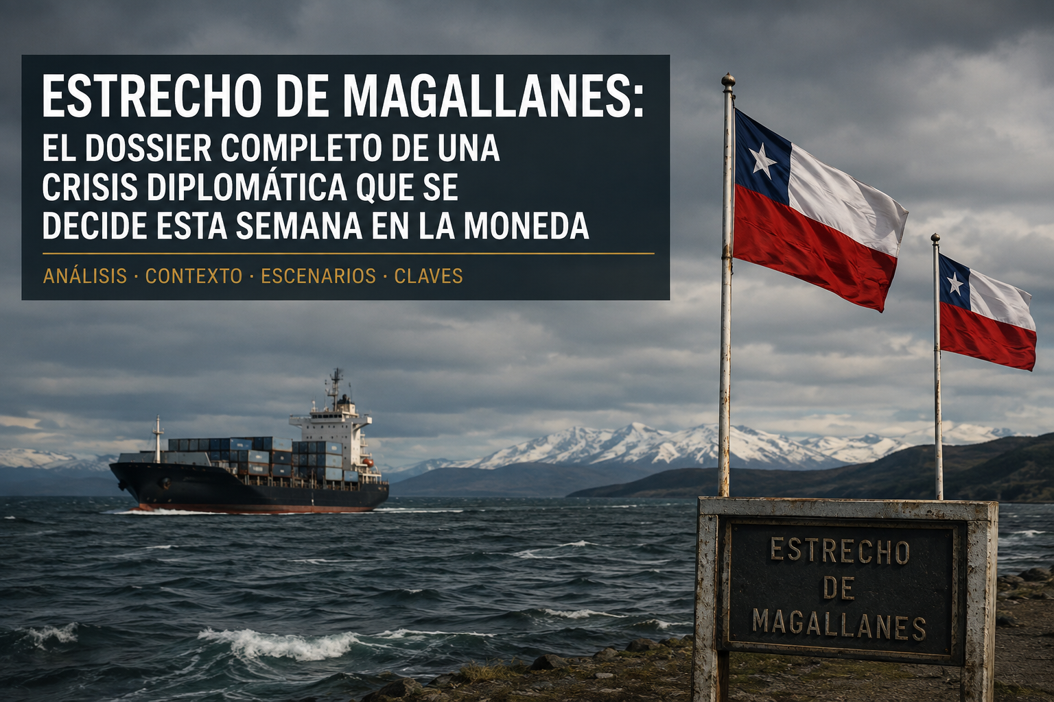 ESTRECHO DE MAGALLANES: EL DOSSIER COMPLETO DE UNA CRISIS DIPLOMÁTICA QUE SE DECIDE ESTA SEMANA EN LA MONEDA