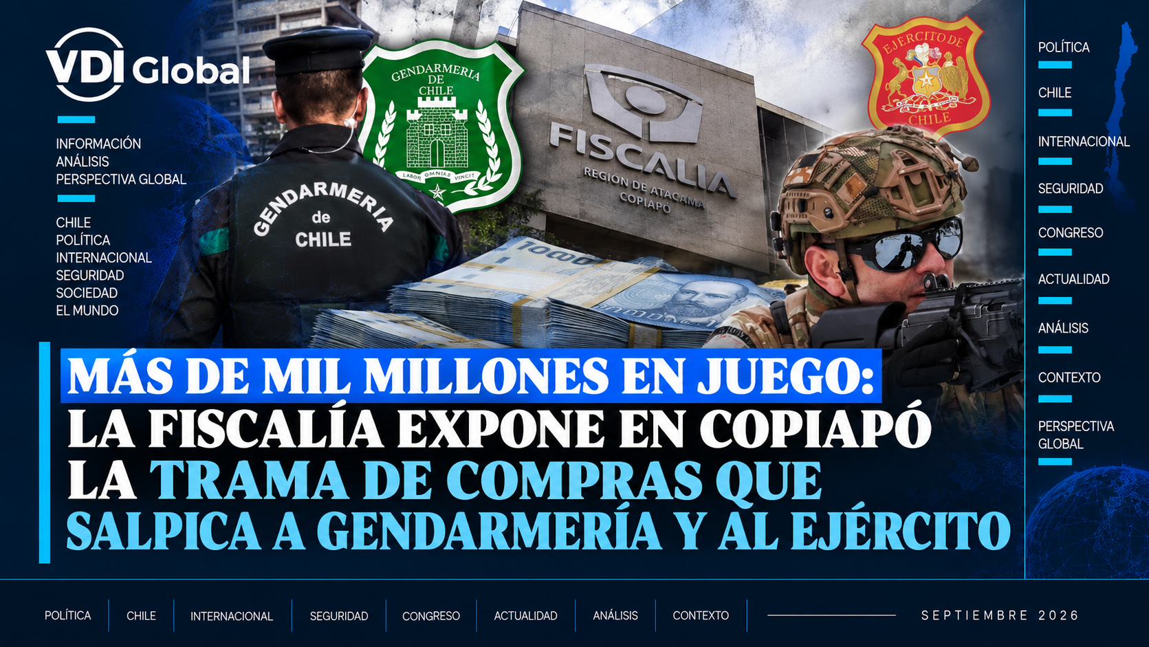 MÁS DE MIL MILLONES EN JUEGO: LA FISCALÍA EXPONE EN COPIAPÓ LA TRAMA DE COMPRAS QUE SALPICA A GENDARMERÍA Y AL EJÉRCITO