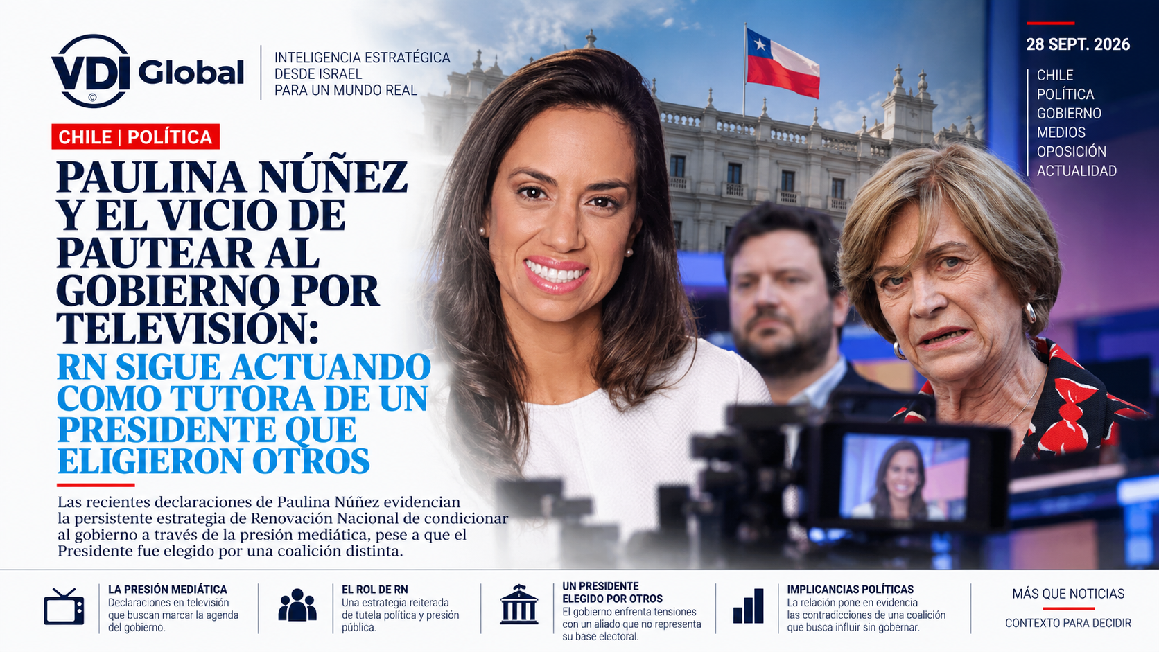 PAULINA NÚÑEZ Y EL VICIO DE PAUTEAR AL GOBIERNO POR TELEVISIÓN: RN SIGUE ACTUANDO COMO TUTORA DE UN PRESIDENTE QUE ELIGIERON OTROS