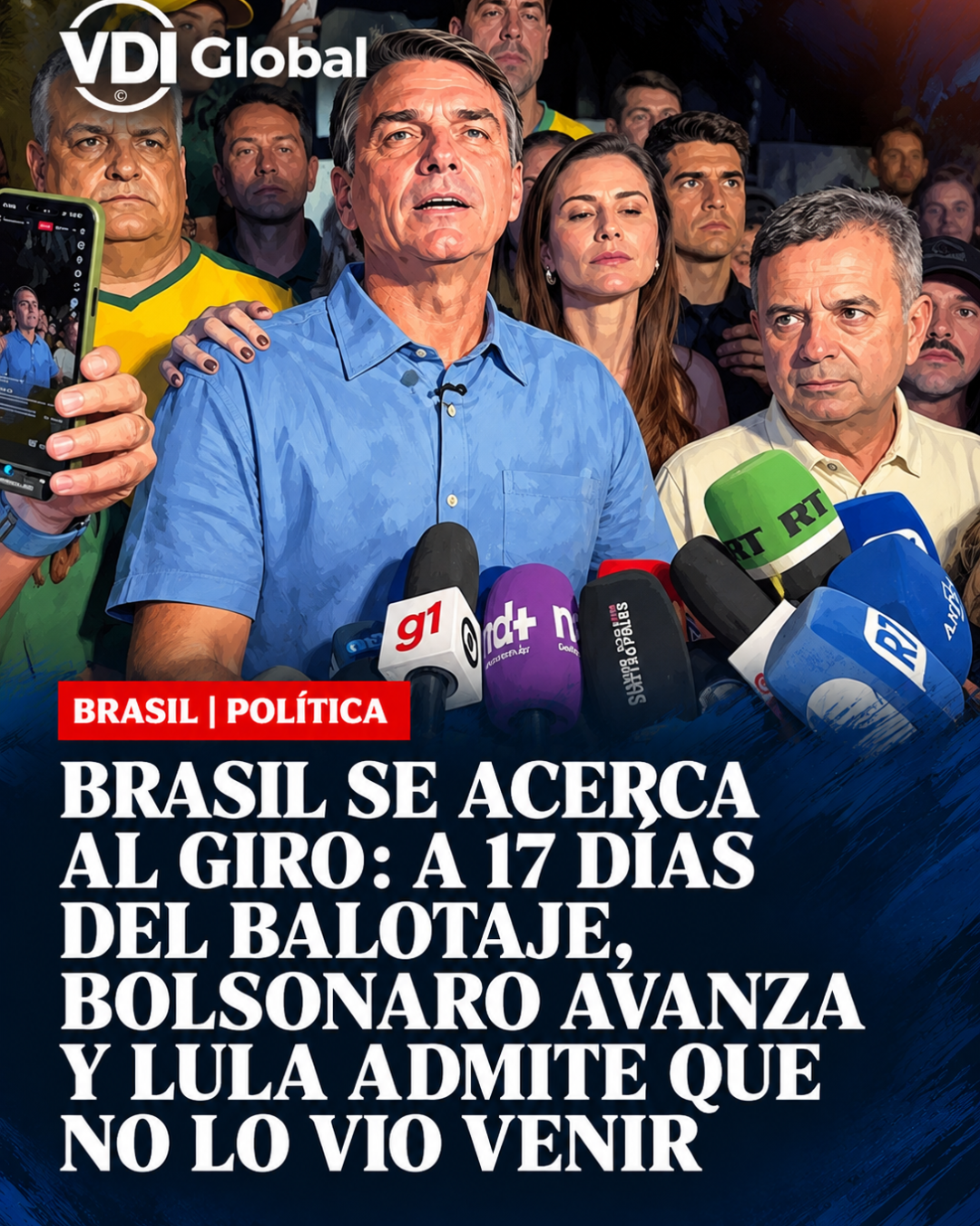 BRASIL SE ACERCA AL GIRO: A 17 DÍAS DEL BALOTAJE, BOLSONARO AVANZA Y LULA ADMITE QUE NO LO VIO VENIR