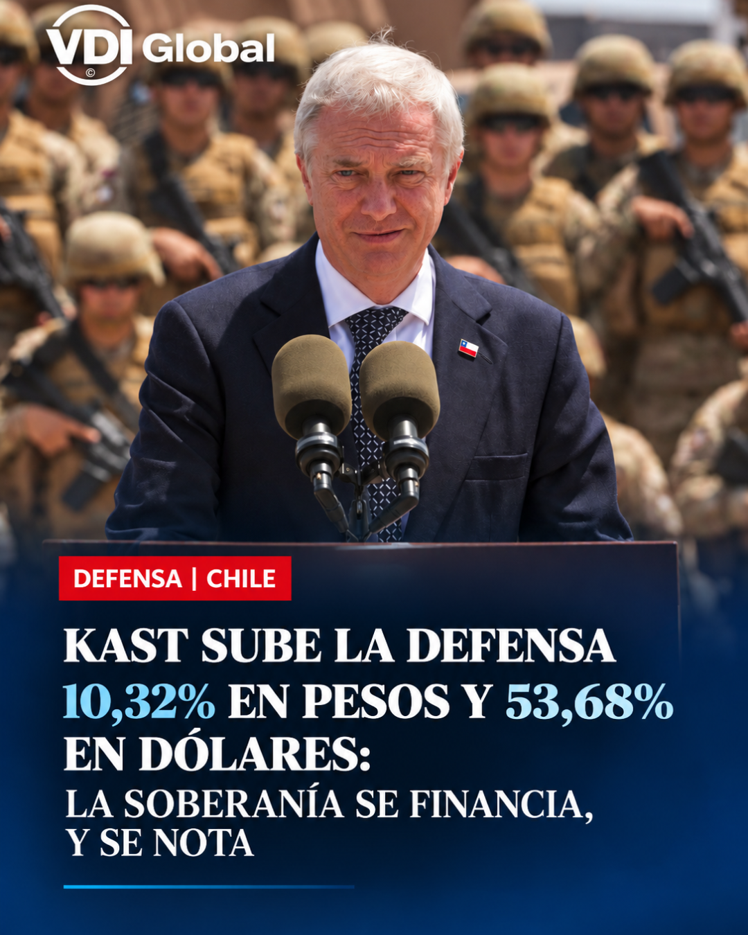 KAST SUBE LA DEFENSA 10,32% EN PESOS Y 53,68% EN DÓLARES: LA SOBERANÍA SE FINANCIA, Y SE NOTA
