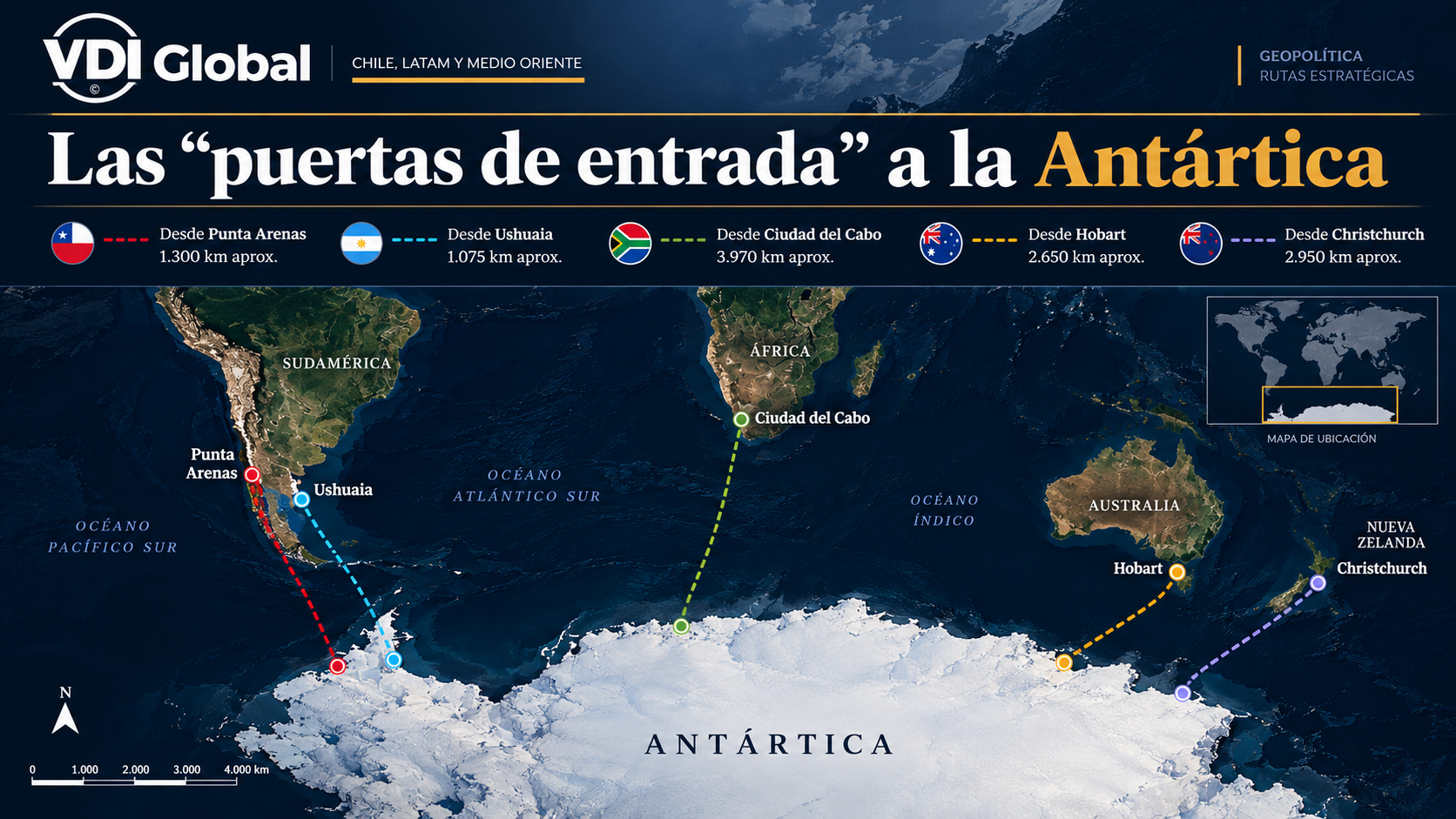 PUNTA ARENAS Y USHUAIA SE DISPUTAN LA PUERTA DE LA ANTÁRTICA: LA OTRA BATALLA DEL SUR QUE CHILE NO PUEDE PERDER MIENTRAS DISCUTE EL ESTRECHO