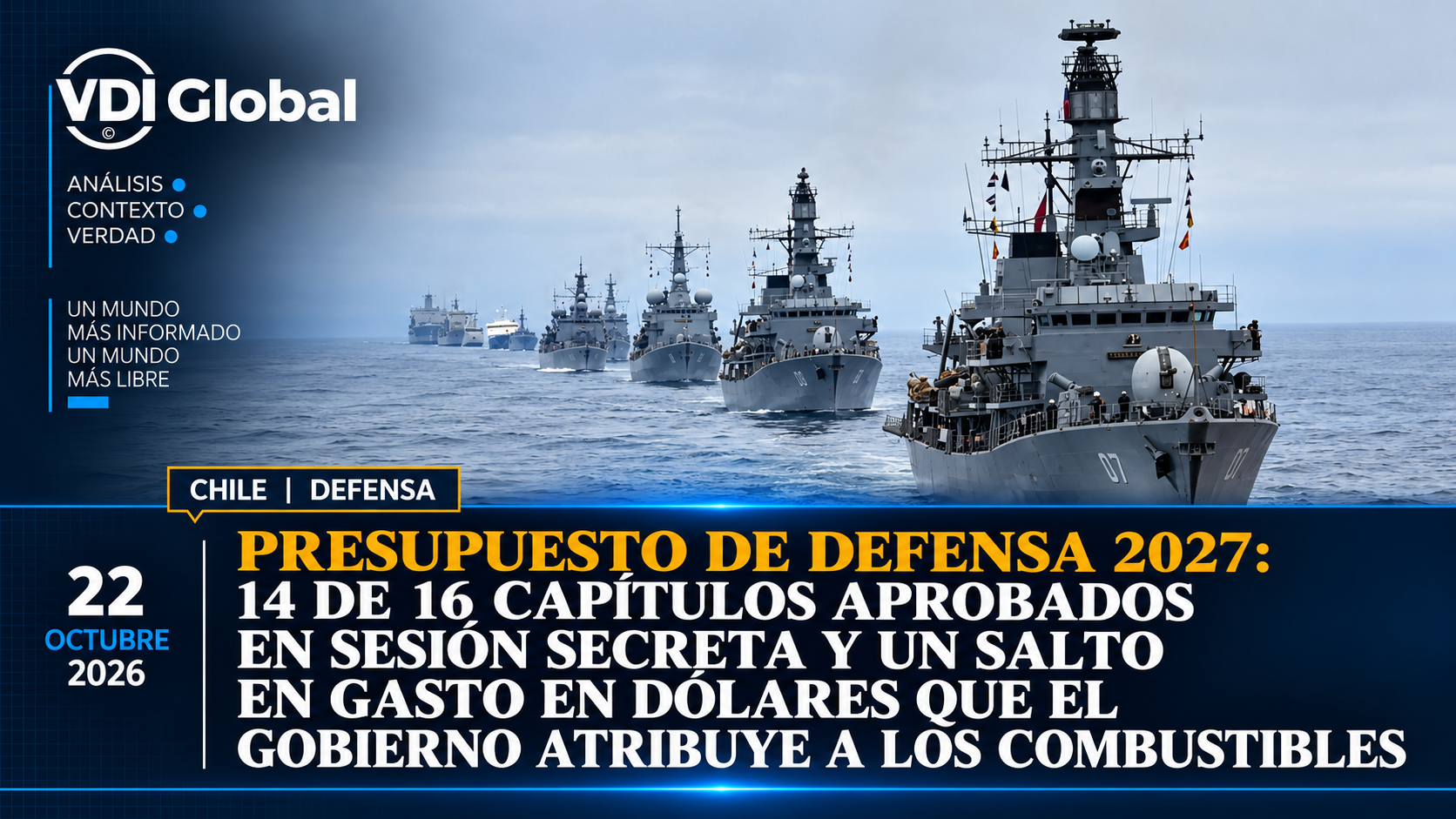 PRESUPUESTO DE DEFENSA 2027: 14 DE 16 CAPÍTULOS APROBADOS EN SESIÓN SECRETA Y UN SALTO EN GASTO EN DÓLARES QUE EL GOBIERNO ATRIBUYE A LOS COMBUSTIBLES