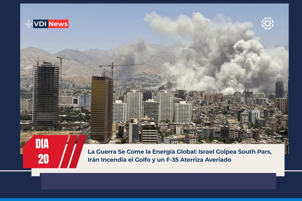 La Guerra Se Come la Energía Global: Israel Golpea South Pars, Irán Incendia el Golfo y un F-35 Aterriza Averiado post image