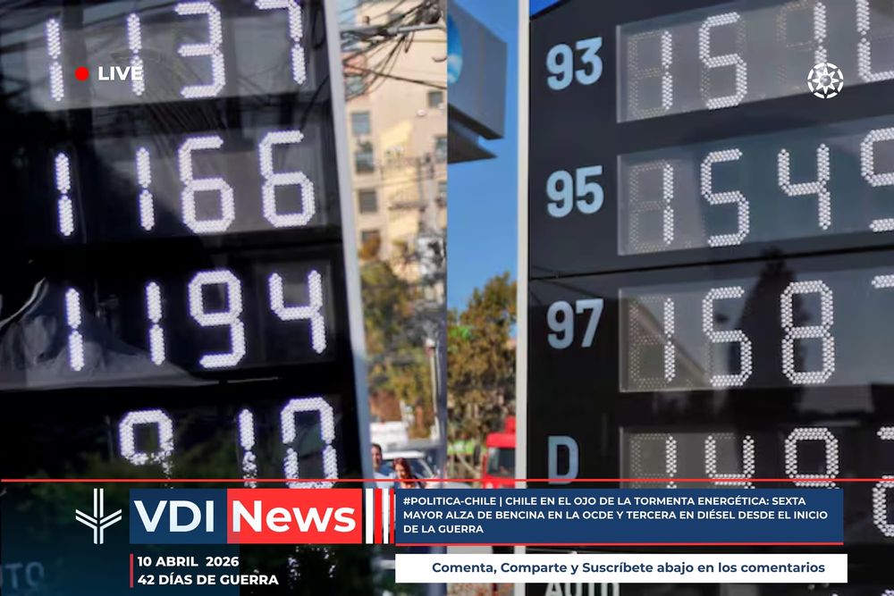 #POLITICA-CHILE | CHILE EN EL OJO DE LA TORMENTA ENERGÉTICA: SEXTA MAYOR ALZA DE BENCINA EN LA OCDE Y TERCERA EN DIÉSEL DESDE EL INICIO DE LA GUERRA post image