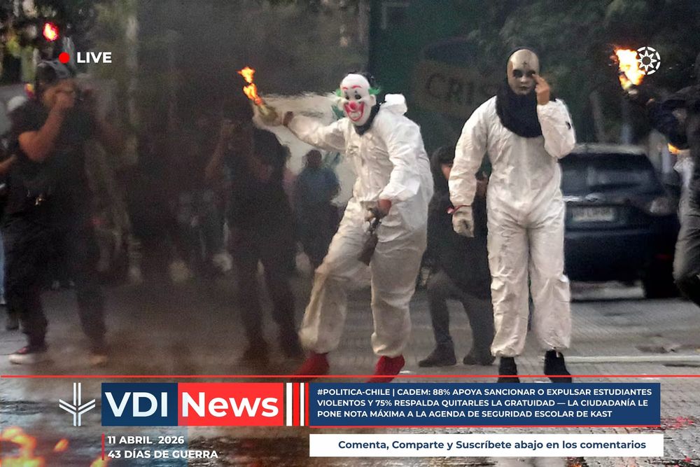 #POLITICA-CHILE | CADEM: 88% APOYA SANCIONAR O EXPULSAR ESTUDIANTES VIOLENTOS Y 75% RESPALDA QUITARLES LA GRATUIDAD — LA CIUDADANÍA LE PONE NOTA MÁXIMA A LA AGENDA DE SEGURIDAD ESCOLAR DE KAST post image