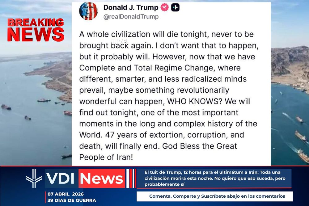 TRUMP: "TODA UNA CIVILIZACIÓN MORIRÁ ESTA NOCHE" — EL ULTIMÁTUM LLEGA A SU HORA FINAL post image