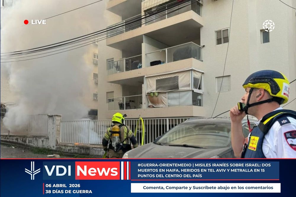 #GUERRA-ORIENTEMEDIO | MISILES IRANÍES SOBRE ISRAEL: DOS MUERTOS EN HAIFA, HERIDOS EN TEL AVIV Y METRALLA EN 15 PUNTOS DEL CENTRO DEL PAÍS post image