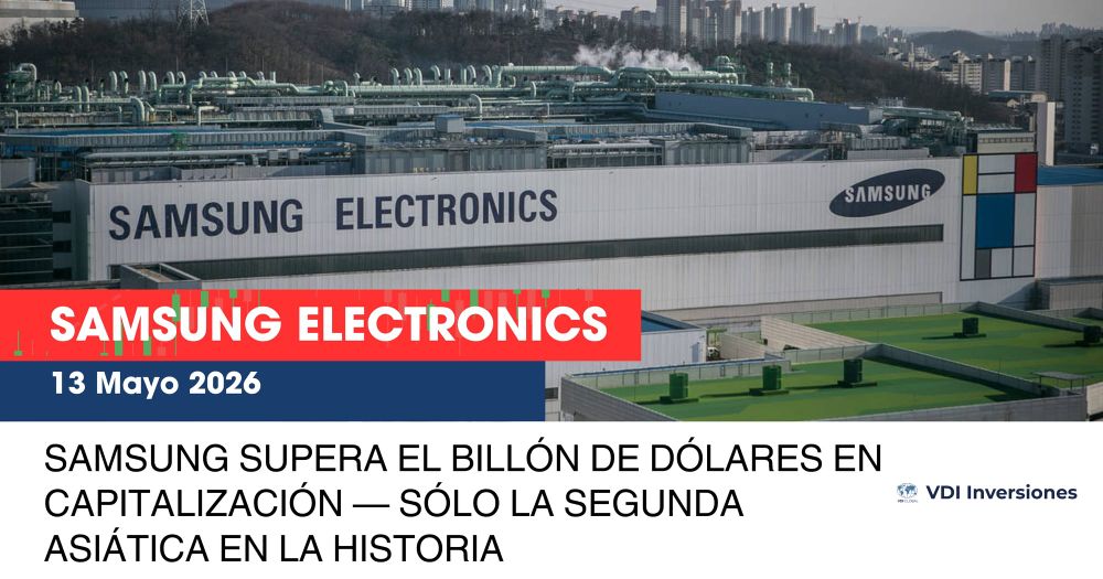 SAMSUNG SUPERA EL BILLÓN DE DÓLARES EN CAPITALIZACIÓN — SÓLO LA SEGUNDA ASIÁTICA EN LA HISTORIA post image