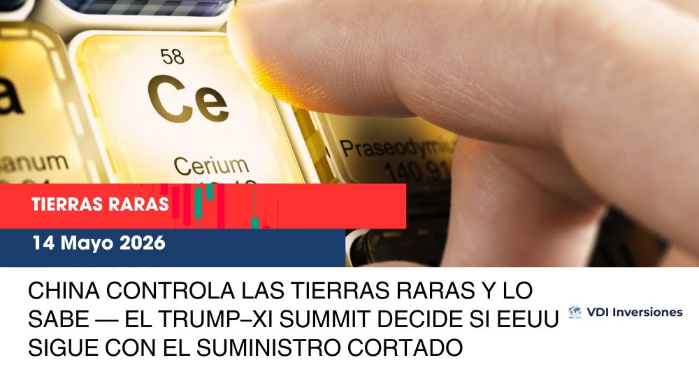 CHINA CONTROLA LAS TIERRAS RARAS Y LO SABE — EL TRUMP–XI SUMMIT DECIDE SI EEUU SIGUE CON EL SUMINISTRO CORTADO post image