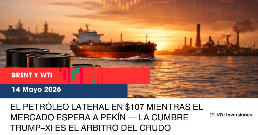 EL PETRÓLEO LATERAL EN $107 MIENTRAS EL MERCADO ESPERA A PEKÍN — LA CUMBRE TRUMP–XI ES EL ÁRBITRO DEL CRUDO post image