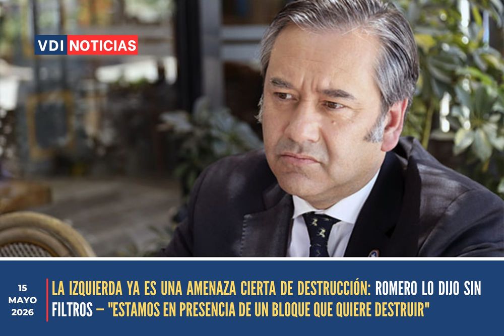 LA IZQUIERDA YA ES UNA AMENAZA CIERTA DE DESTRUCCIÓN: ROMERO LO DIJO SIN FILTROS — "ESTAMOS EN PRESENCIA DE UN BLOQUE QUE QUIERE DESTRUIR" post image