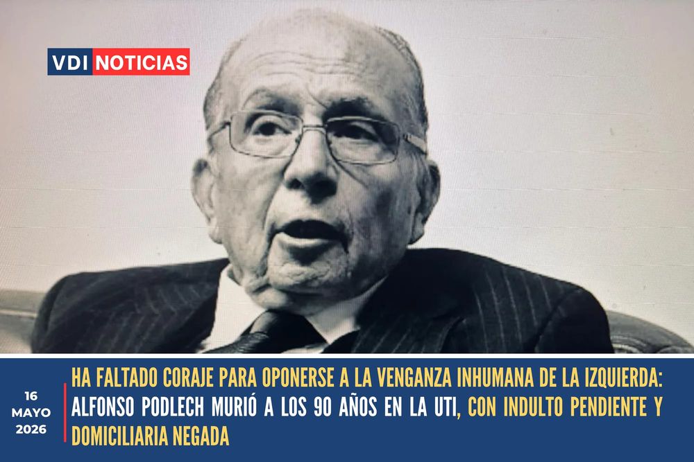 HA FALTADO CORAJE PARA OPONERSE A LA VENGANZA INHUMANA DE LA IZQUIERDA: ALFONSO PODLECH MURIÓ A LOS 90 AÑOS EN LA UTI, CON INDULTO PENDIENTE Y DOMICILIARIA NEGADA post image