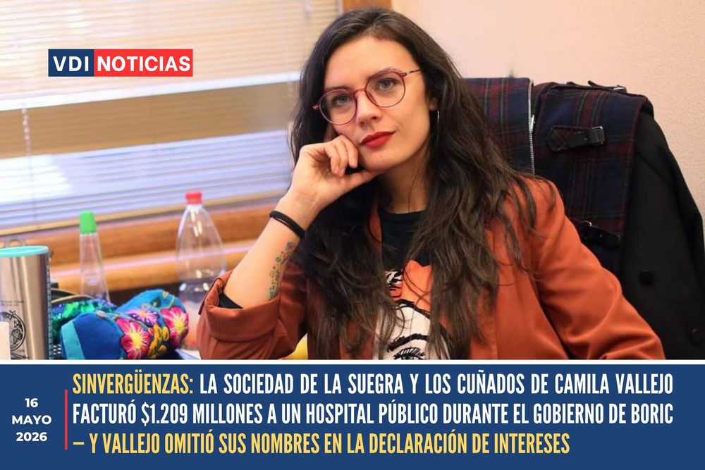 LA SOCIEDAD DE LA SUEGRA Y LOS CUÑADOS DE CAMILA VALLEJO FACTURÓ $1.209 MILLONES A UN HOSPITAL PÚBLICO DURANTE EL GOBIERNO DE BORIC — Y VALLEJO OMITIÓ SUS NOMBRES EN LA DECLARACIÓN DE INTERESES post image