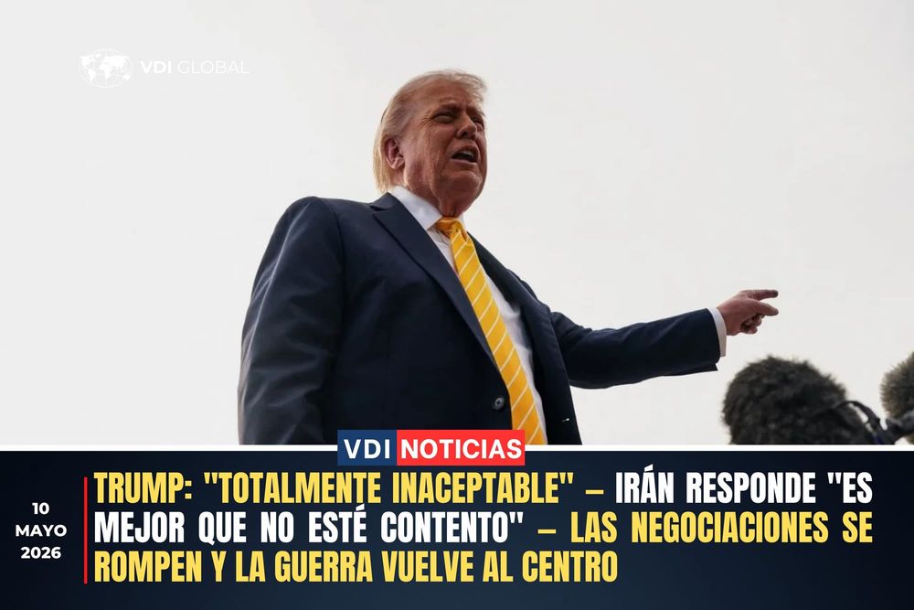 TRUMP: "TOTALMENTE INACEPTABLE" — IRÁN RESPONDE "ES MEJOR QUE NO ESTÉ CONTENTO" — LAS NEGOCIACIONES SE ROMPEN Y LA GUERRA VUELVE AL CENTRO post image