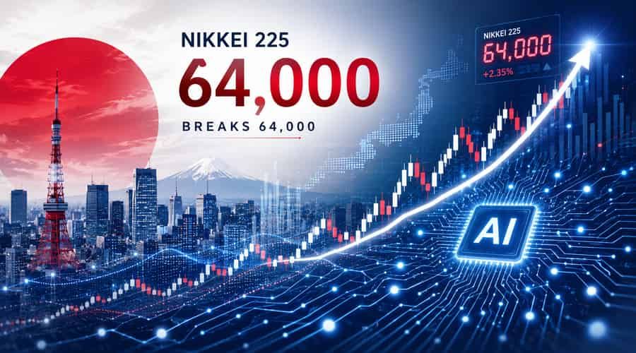 EL NIKKEI ROMPE 64,000 POR PRIMERA VEZ EN LA HISTORIA — EL PETRÓLEO QUE CAE Y LA IA QUE SUBE LO LLEVAN A MÁXIMOS HISTÓRICOS post image