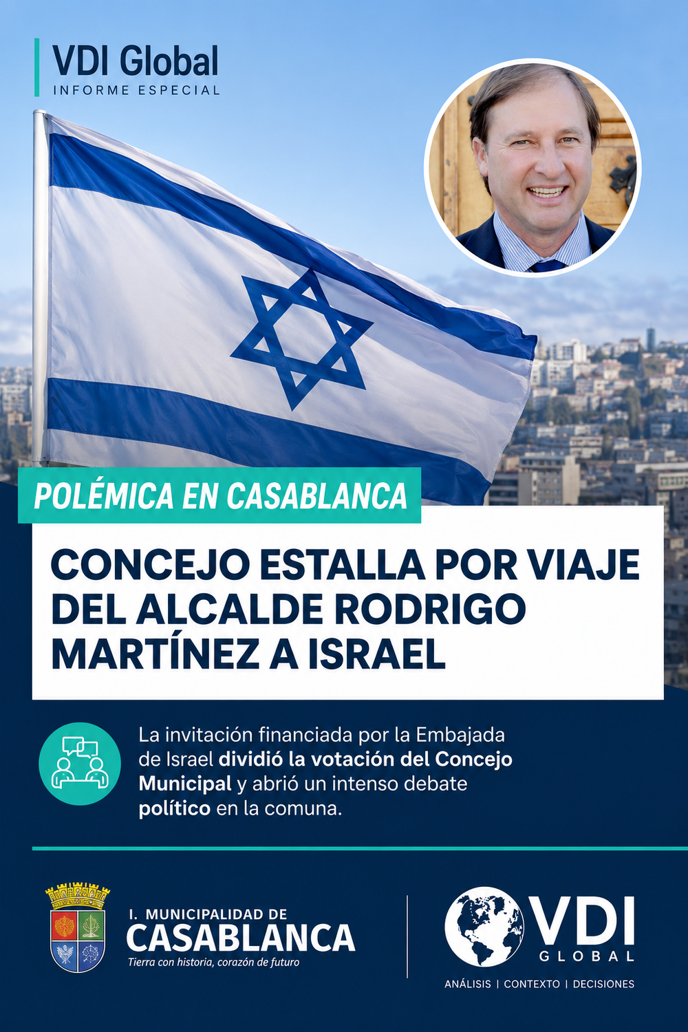 LA IZQUIERDA CHILENA INSISTE EN IMPORTAR UN CONFLICTO AJENO: EL CASO CASABLANCA Y EL CONFLICTO ISRAELÍ-PALESTINO post image