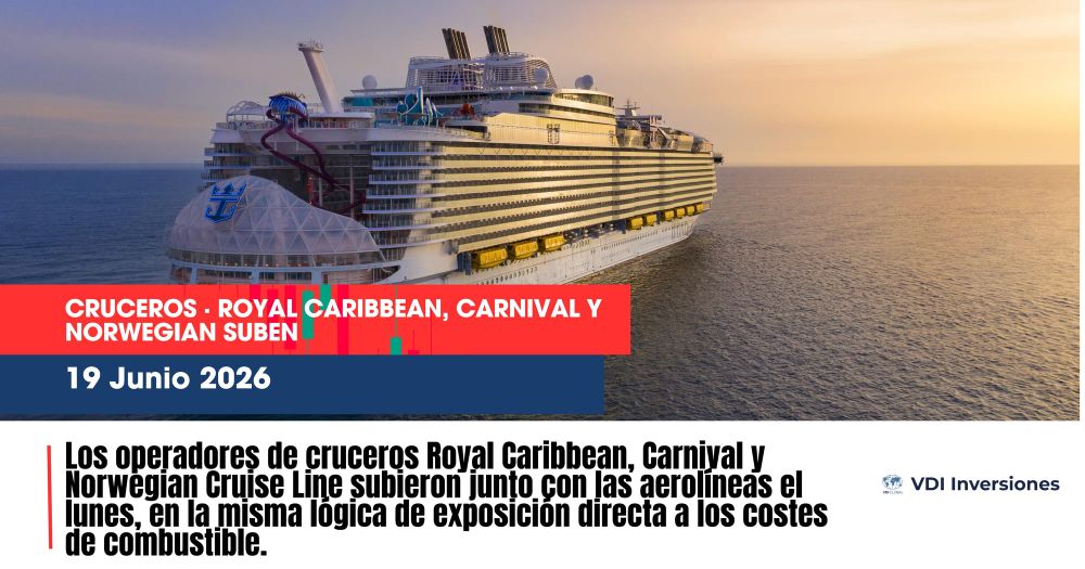 Cruceros · Royal Caribbean, Carnival y Norwegian Suben post image