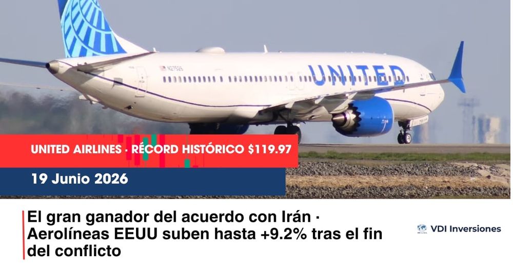 United Airlines · Récord Histórico $119.97 post image