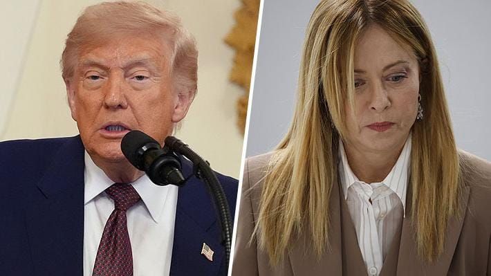 TRUMP DICE QUE MELONI "SUPLICÓ" UNA FOTO; ITALIA RESPONDE post image