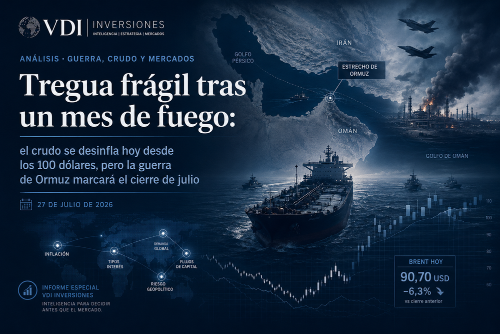 Tregua frágil tras un mes de fuego: el crudo se desinfla hoy desde los 100 dólares, pero la guerra de Ormuz marcará el cierre de julio post image