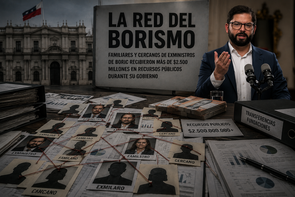 LA RED DEL BORISMO: FAMILIARES Y CERCANOS DE EXMINISTROS DE BORIC RECIBIERON MÁS DE $2.500 MILLONES EN RECURSOS PÚBLICOS DURANTE SU GOBIERNO post image