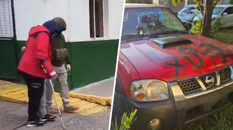 ¿EL MEJOR "COMPAÑERO"? CARABINEROS DETIENE A EXALUMNO DEL INBA ACUSADO DE LANZAR MOLOTOV Y DESTRUIR EL AUTO DEL RECTOR post image