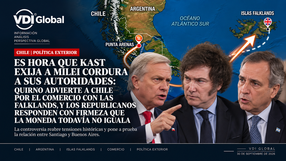 ES HORA QUE KAST EXIJA A MILEI CORDURA A SUS AUTORIDADES: QUIRNO ADVIERTE A CHILE POR EL COMERCIO CON LAS FALKLANDS, Y LOS REPUBLICANOS RESPONDEN CON FIRMEZA QUE LA MONEDA TODAVÍA NO IGUALA post image
