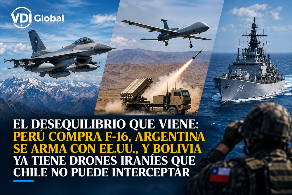 F-16, DRONES IRANÍES EN BOLIVIA Y FRAGATAS JAPONESAS: LO QUE LOS EXPERTOS DICEN QUE CHILE DEBE COMPRAR YA, MIENTRAS PERÚ Y ARGENTINA SE REARMAN post image
