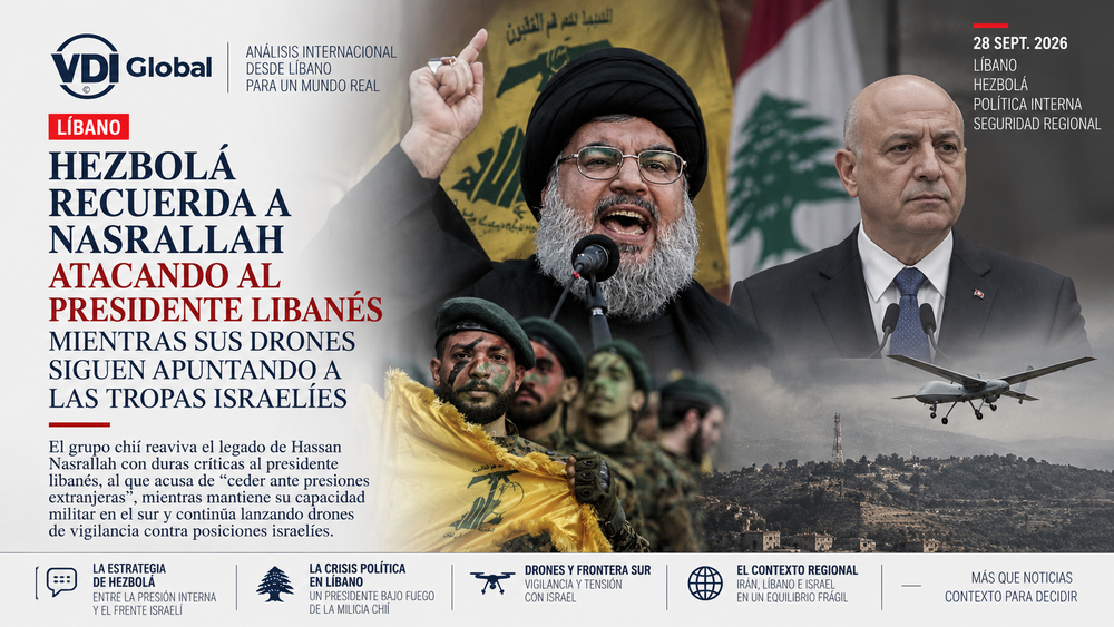 HEZBOLÁ RECUERDA A NASRALLAH ATACANDO AL PRESIDENTE LIBANÉS MIENTRAS SUS DRONES SIGUEN APUNTANDO A LAS TROPAS ISRAELÍES post image