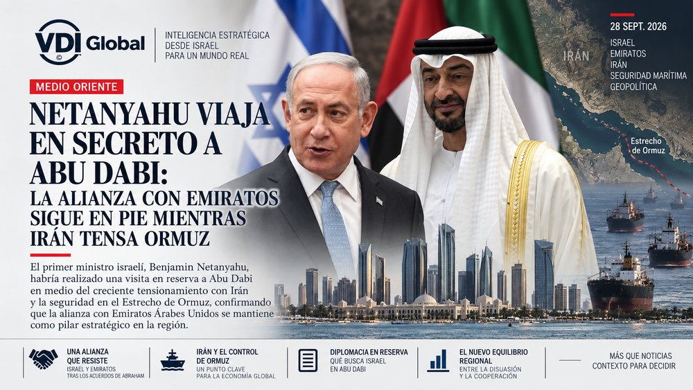 NETANYAHU VIAJA EN SECRETO A ABU DABI: LA ALIANZA CON EMIRATOS SIGUE EN PIE MIENTRAS IRÁN TENSA ORMUZ post image